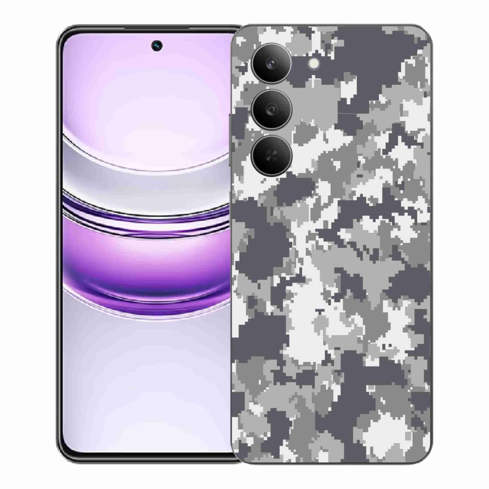 Gélový kryt mmCase na Realme 14x 5G - maskáčový vzor 2