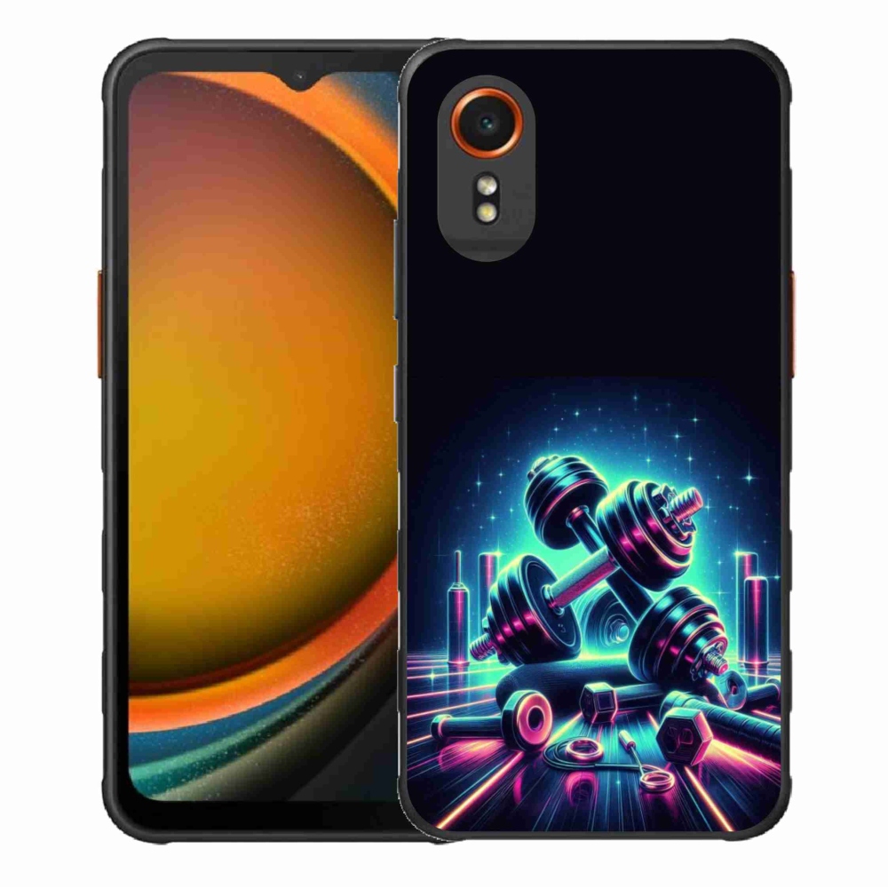 Gélový kryt mmCase na Samsung Galaxy Xcover 7 - činky