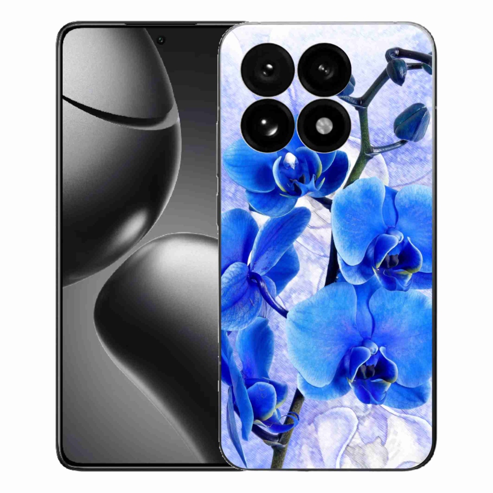 Gélový kryt mmCase na Xiaomi 15T - modré kvety