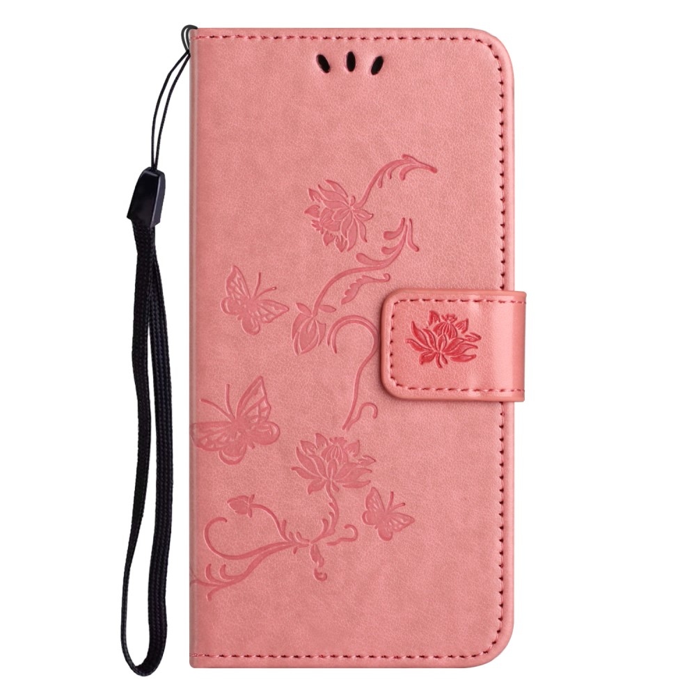 Flower knižkové púzdro na Samsung Galaxy S25 Edge - ružové