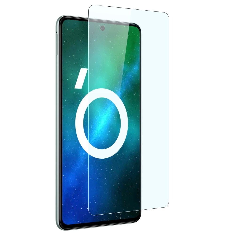NORTHJO priehľadný gélový obal + tvrdené sklo na Samsung Galaxy M53 5G - priehľadný