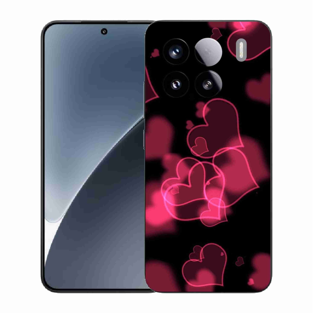 Gélový kryt mmCase na Xiaomi 15 - červená srdiečka
