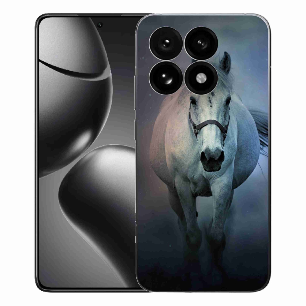 Gélový kryt mmCase na Xiaomi 15T - bežiaci biely kôň