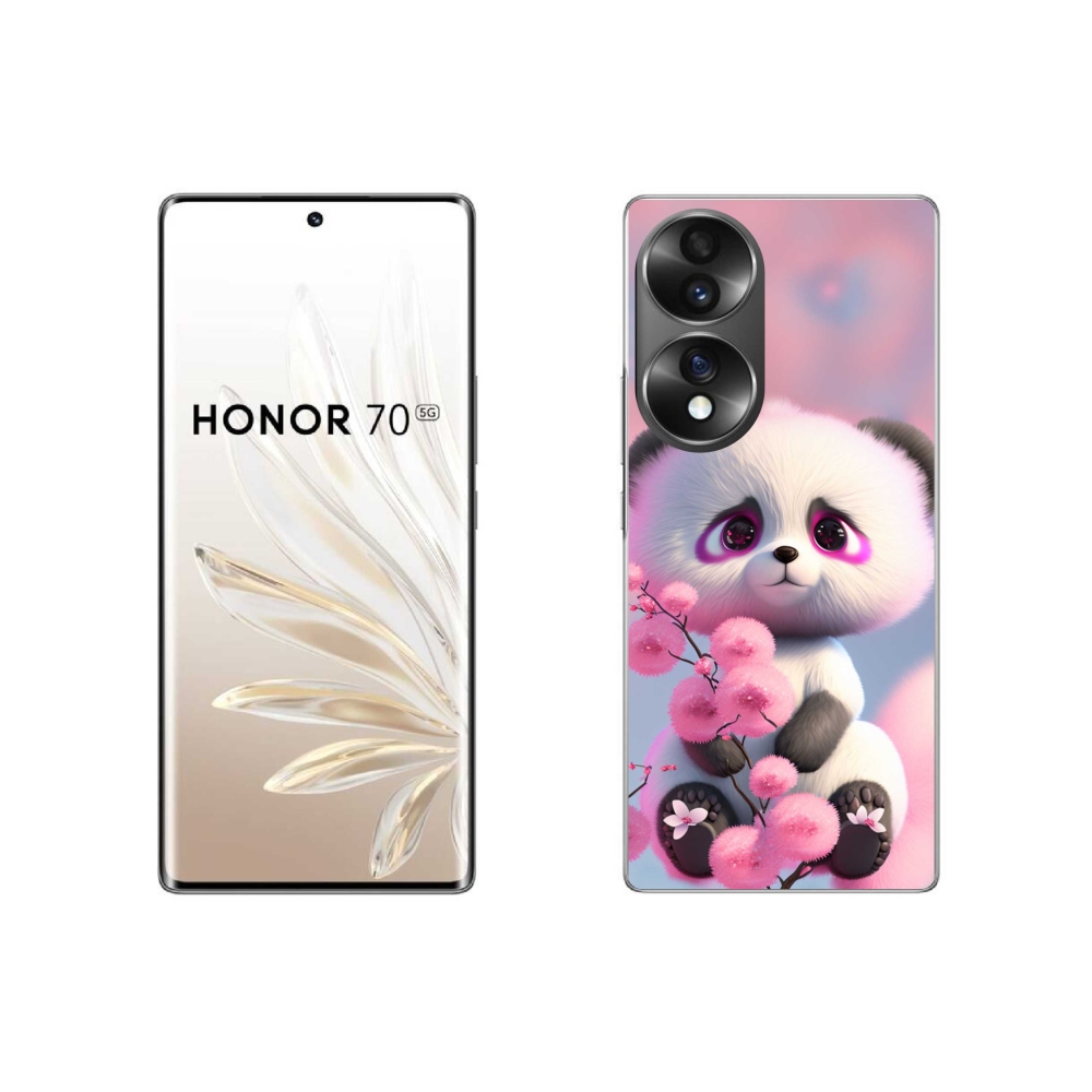 Gélový kryt mmCase na Honor 70 - roztomilá panda 1