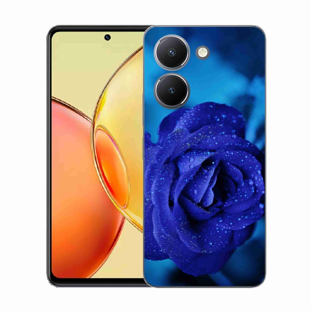 Gélový kryt mmCase na Vivo Y36 - modrá ruža