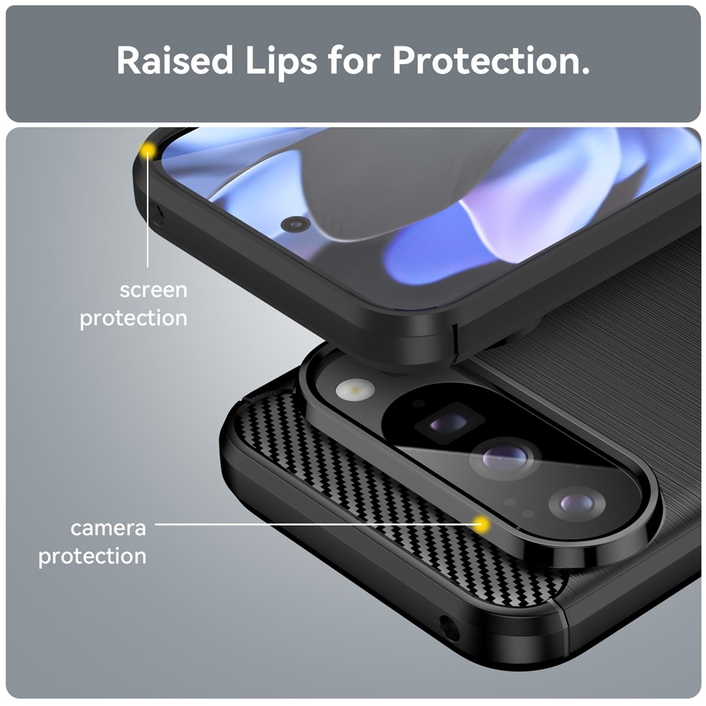 Carbon odolný gélový obal na Google Pixel 10 Pro/Pixel 10 - čierny