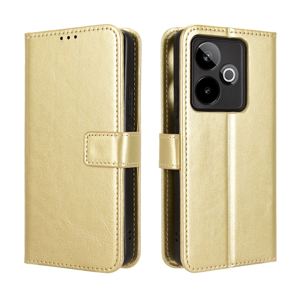 Crazy knižkové puzdro na Realme GT 7 5G - zlaté