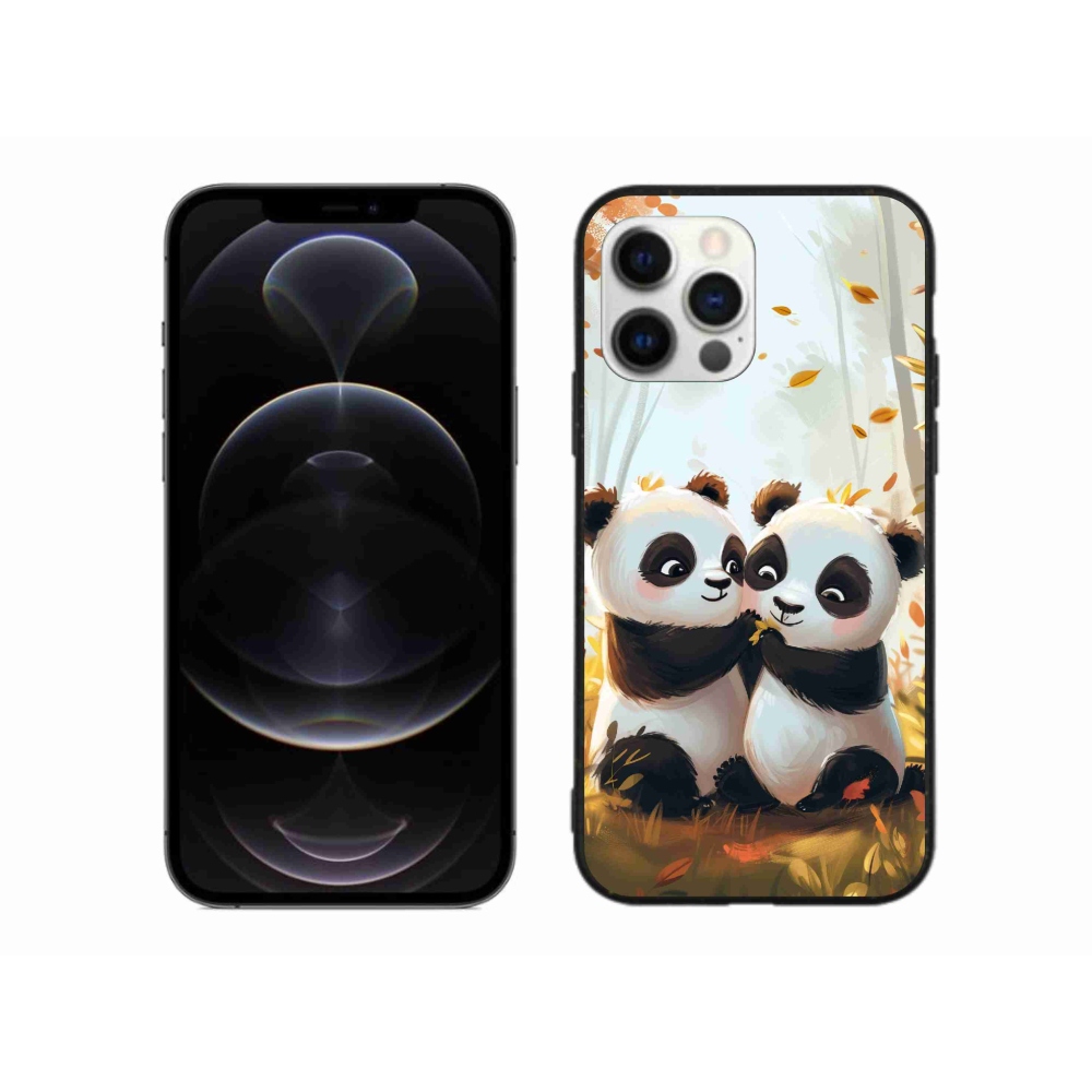 Gélový kryt mmCase na iPhone 12 Pro Max - pandy