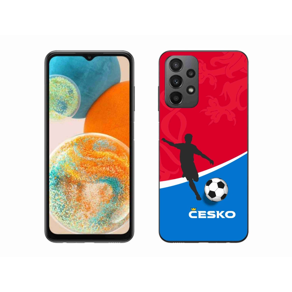 Gélový kryt mmCase na Samsung Galaxy A23 4G/5G - futbal Česko