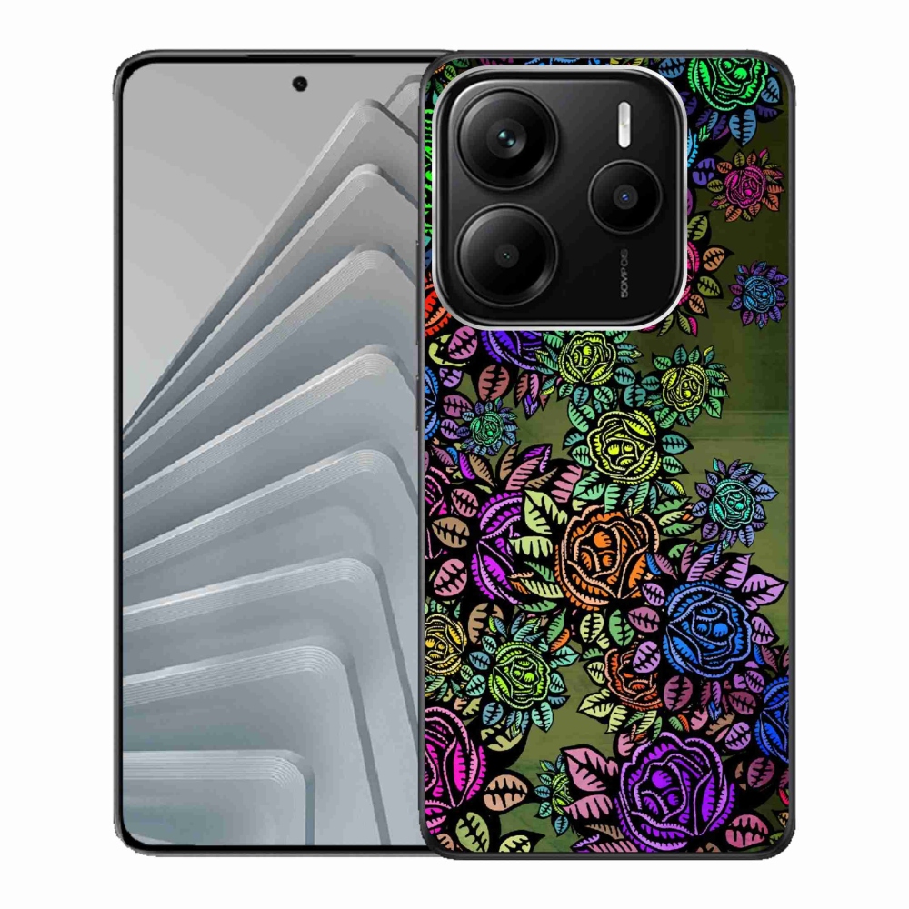 Gélový kryt mmCase na Xiaomi Redmi Note 14 5G - kvety 6