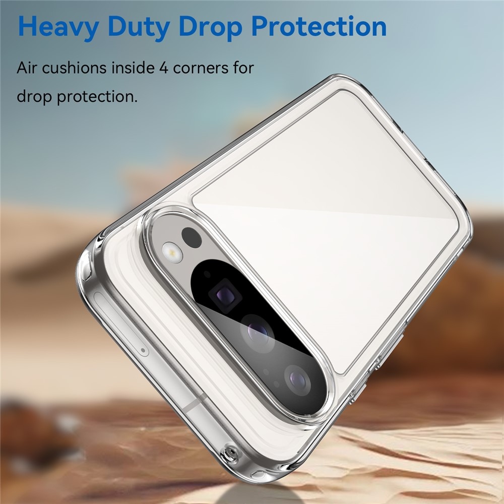 Gélový obal s pevným chrbtom na Google Pixel 10 Pro/Pixel 10 - priehľadný