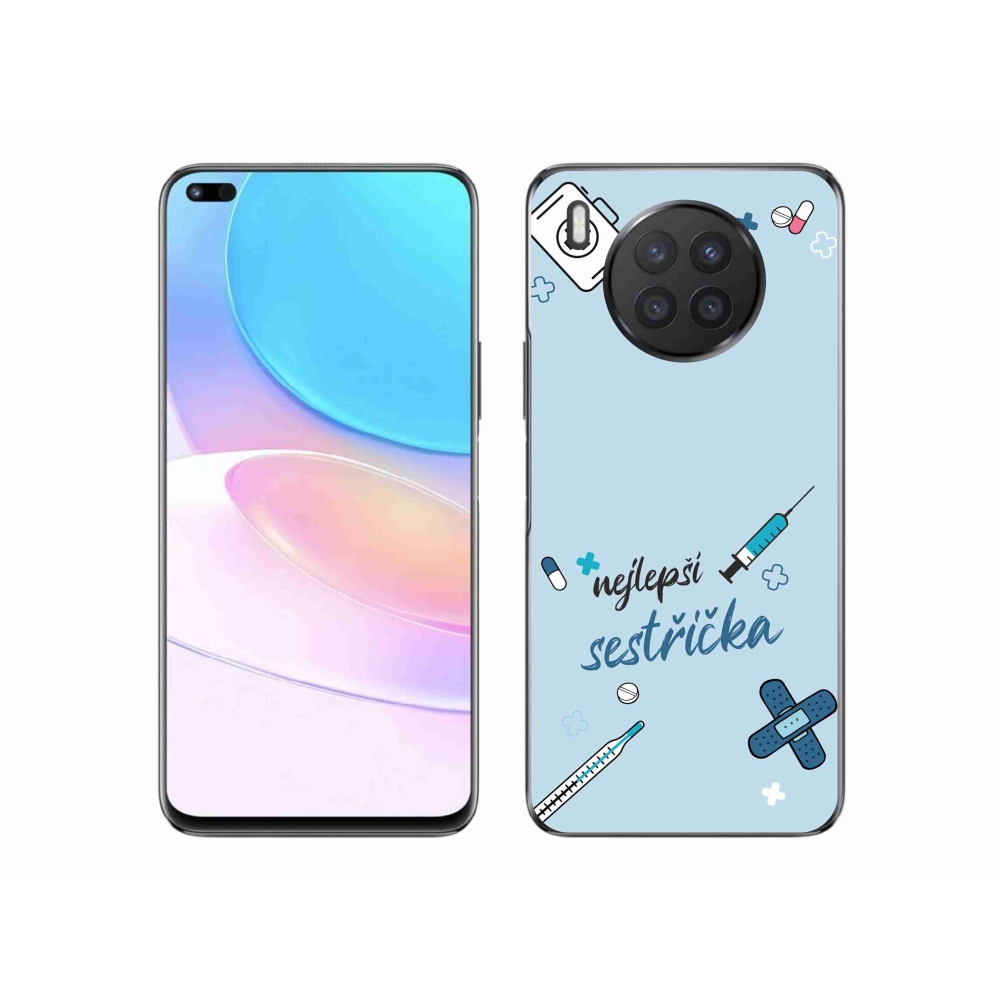 Gélový kryt mmCase na Honor 50 Lite - najlepšia sestrička modré pozadie