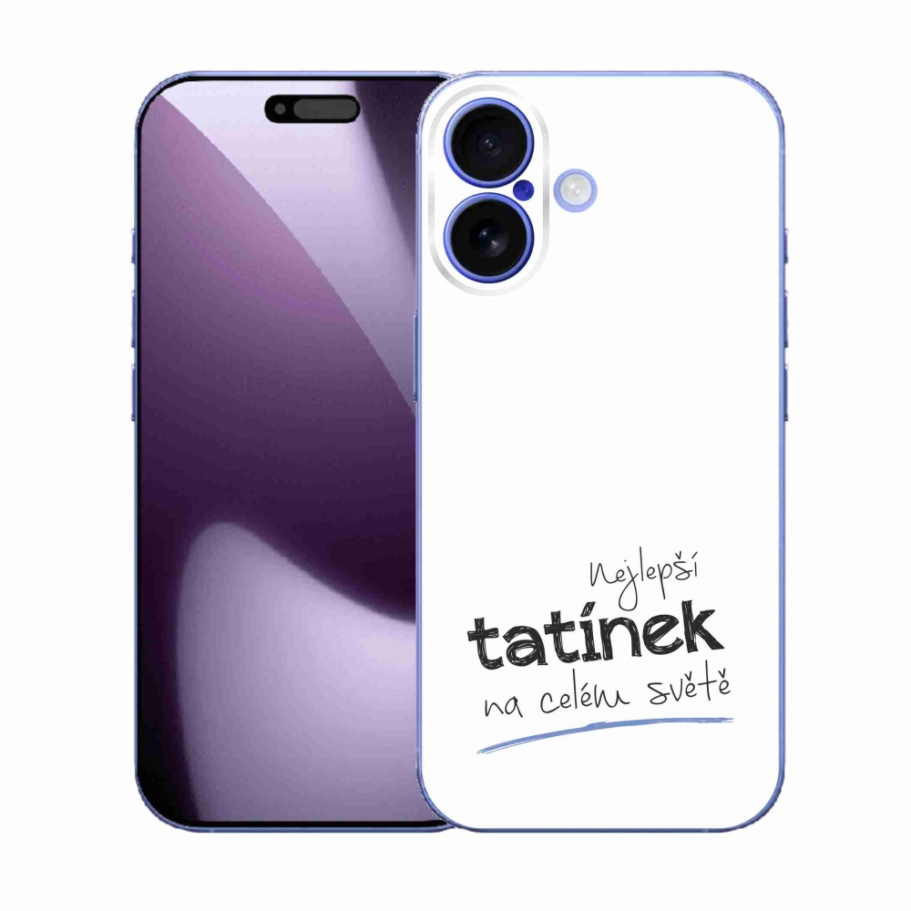 Gélový kryt mmCase na iPhone 17 - najlepší otecko 4 biele pozadie
