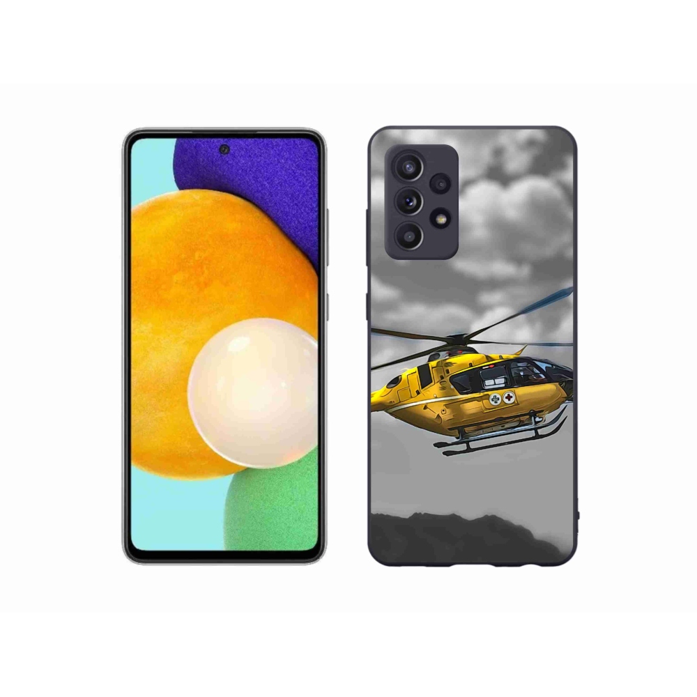 Gélový kryt mmCase na Samsung Galaxy A52s 5G - žltá helikoptéra