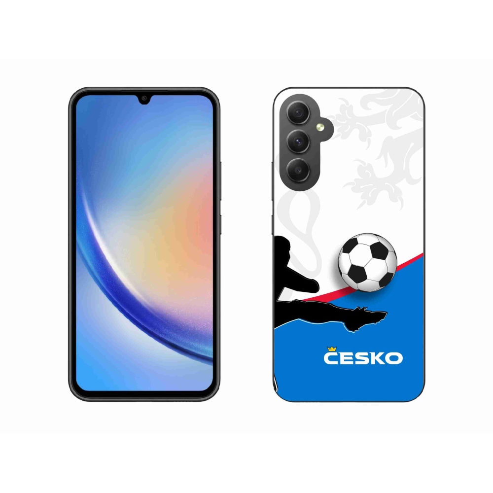 Gélový kryt mmCase na Samsung Galaxy A34 5G - futbal Česko 3