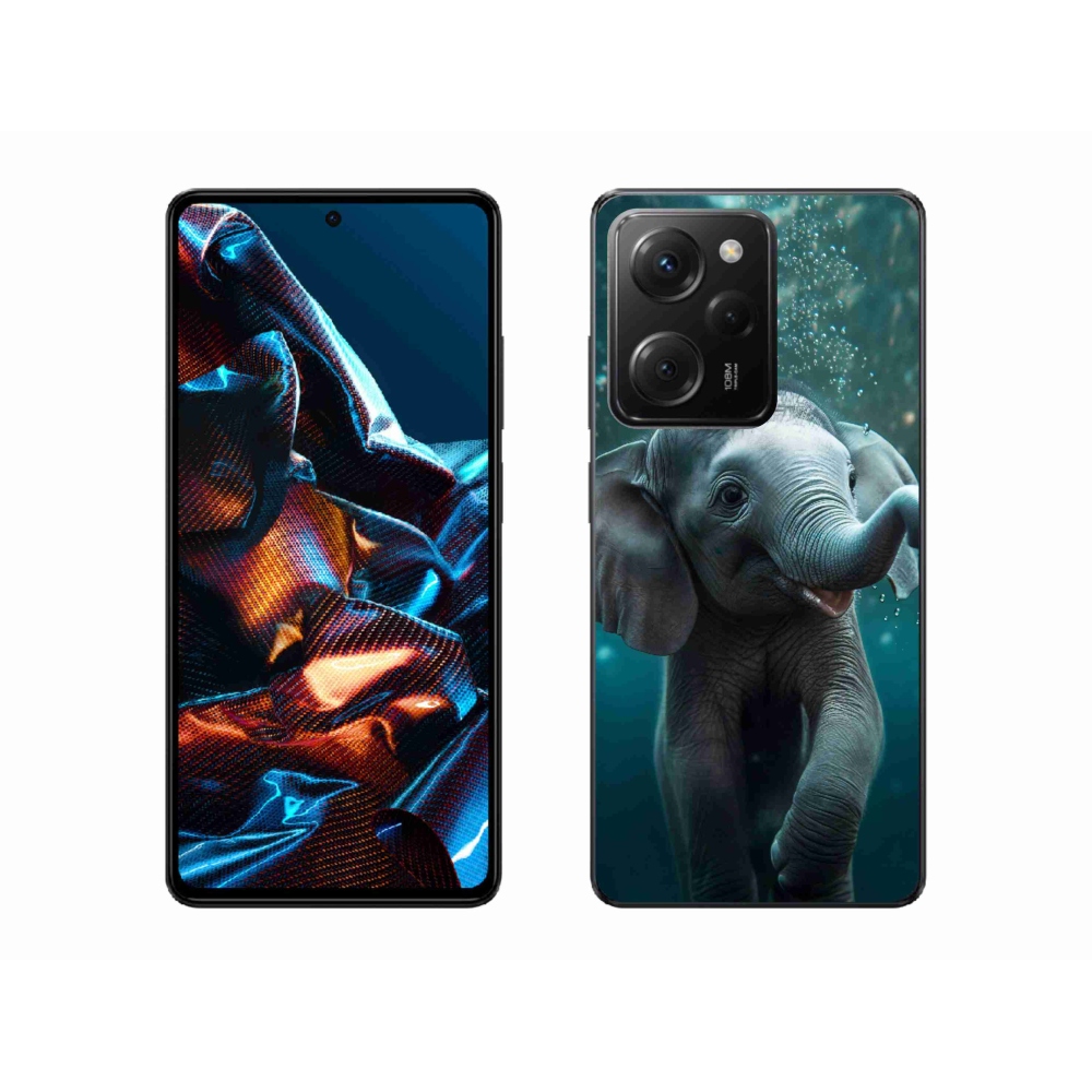 Gélový kryt mmCase na Xiaomi Redmi Note 12 Pro 5G - sloník pod vodou