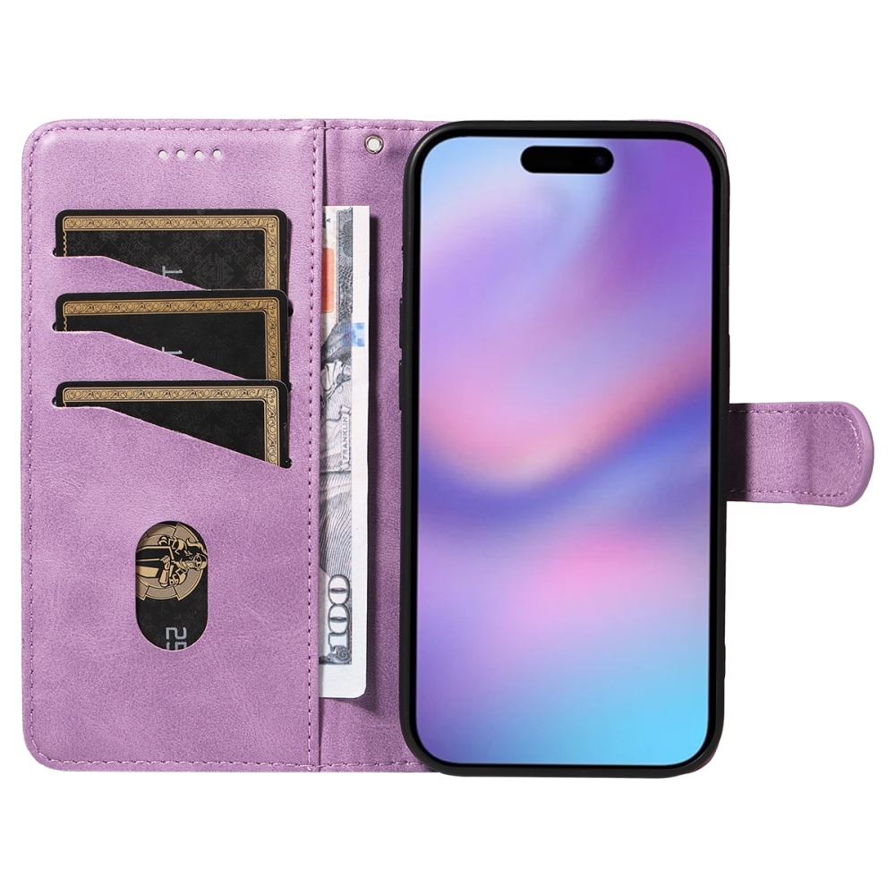 T-Shape knižkové púzdro na iPhone 17 - svetlofialové
