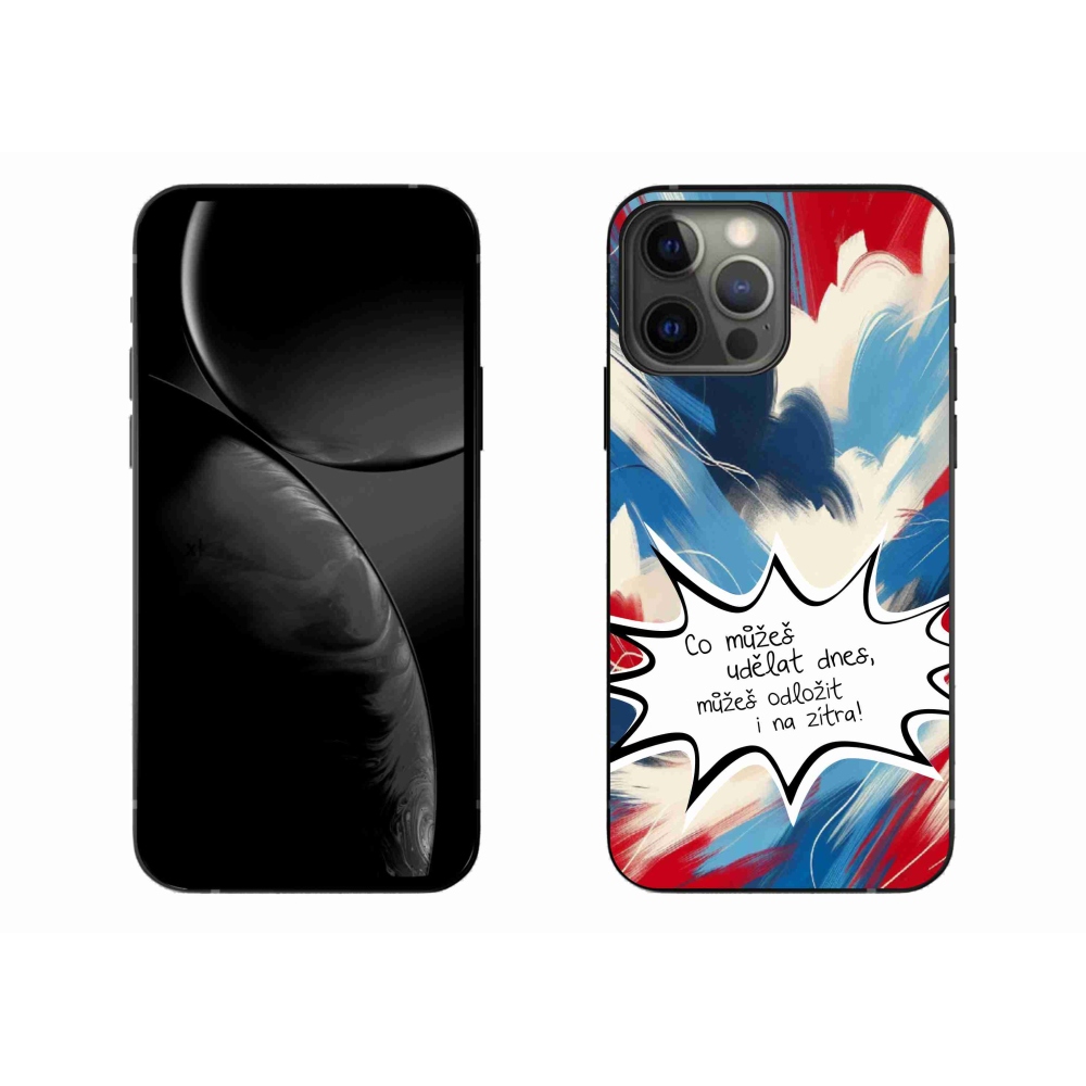 Gélový kryt mmCase na iPhone 13 Pro Max 6.7 - vtipný text 9 biele pozadie