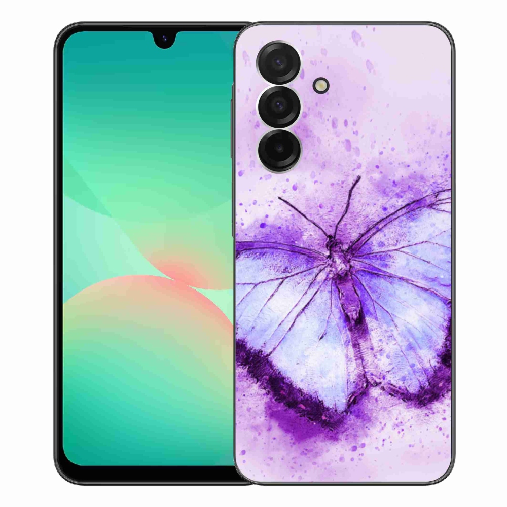 Gélový kryt mmCase na Samsung Galaxy A26 5G - fialový motýľ