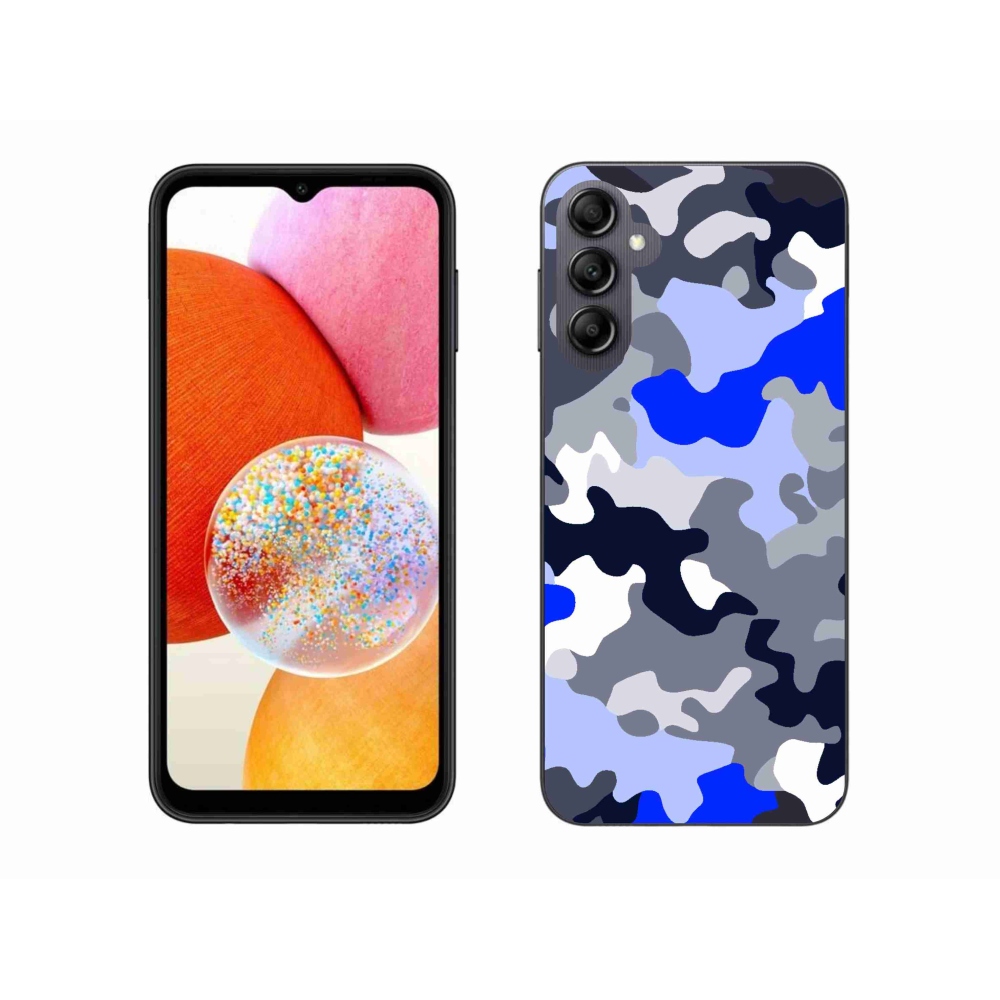 Gélový kryt mmCase na Samsung Galaxy A14 4G/5G - maskáčový vzor 8
