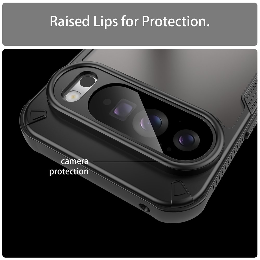 Frosted odolný kryt na Google Pixel 10 Pro XL - čierny
