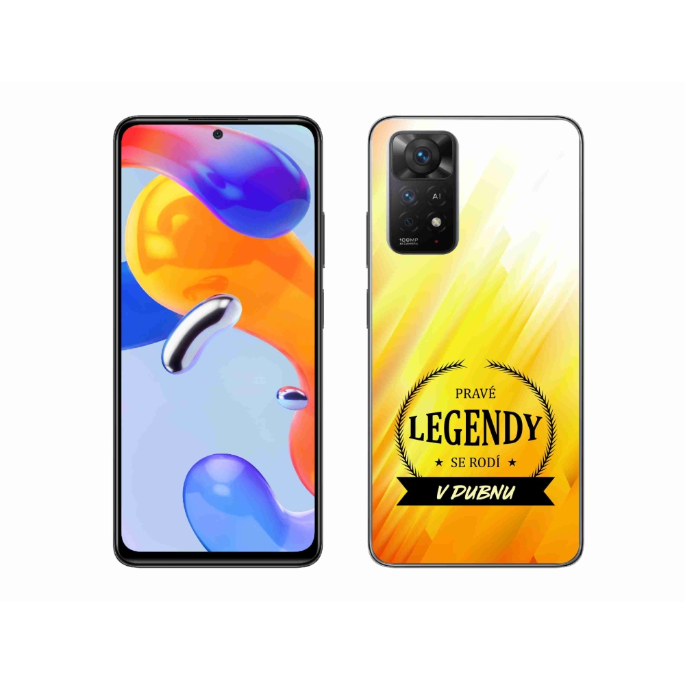 Gélový kryt mmCase na Xiaomi Redmi Note 11 Pro 4G/5G - legendy v apríli žlté pozadie