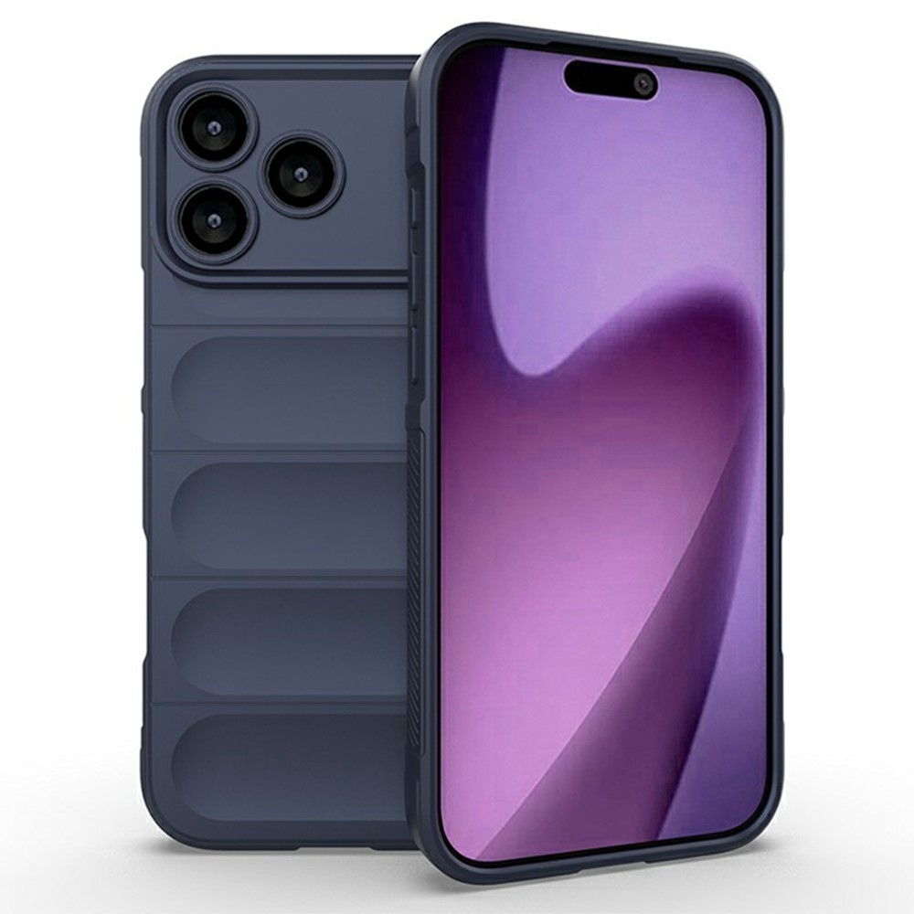Rugg odolný gélový obal na iPhone 17 Pro - tmavomodrý