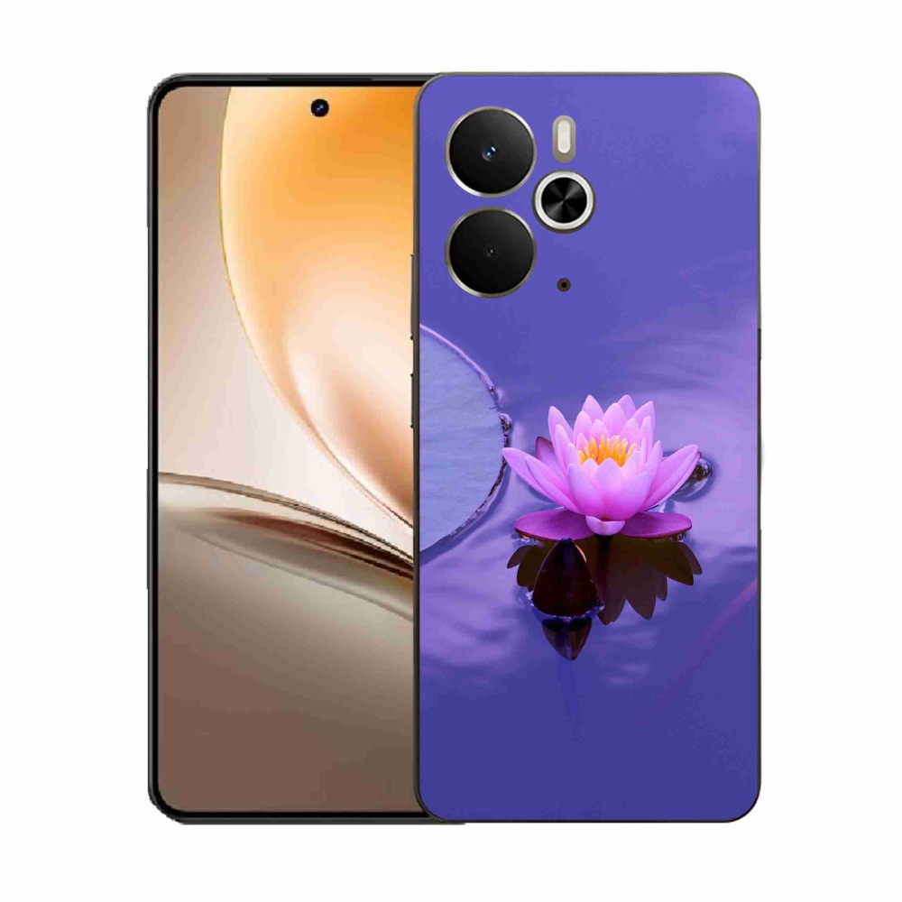 Gélový kryt mmCase na Realme 14 5G - kvet na hladine