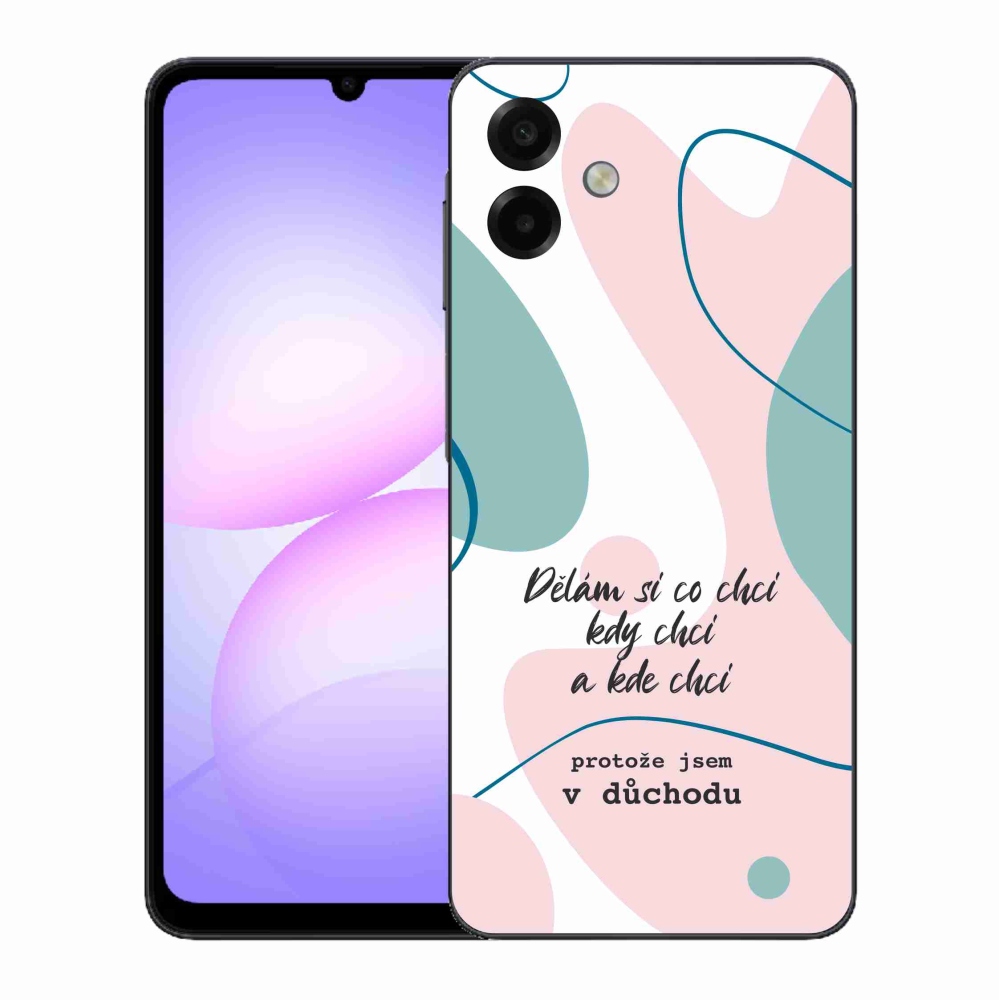 Gélový kryt mmCase na Samsung Galaxy A07 4G - vtipný text 10 biele pozadie