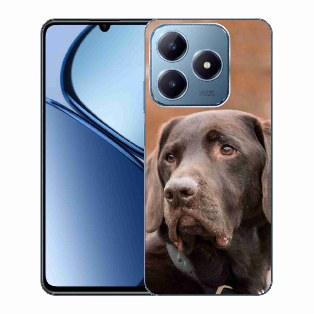 Gélový obal mmCase na Realme C63 - hnedý labrador