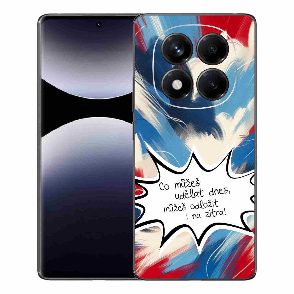 Gélový kryt mmCase na Xiaomi Redmi Note 14 Pro - vtipný text 9 biele pozadie