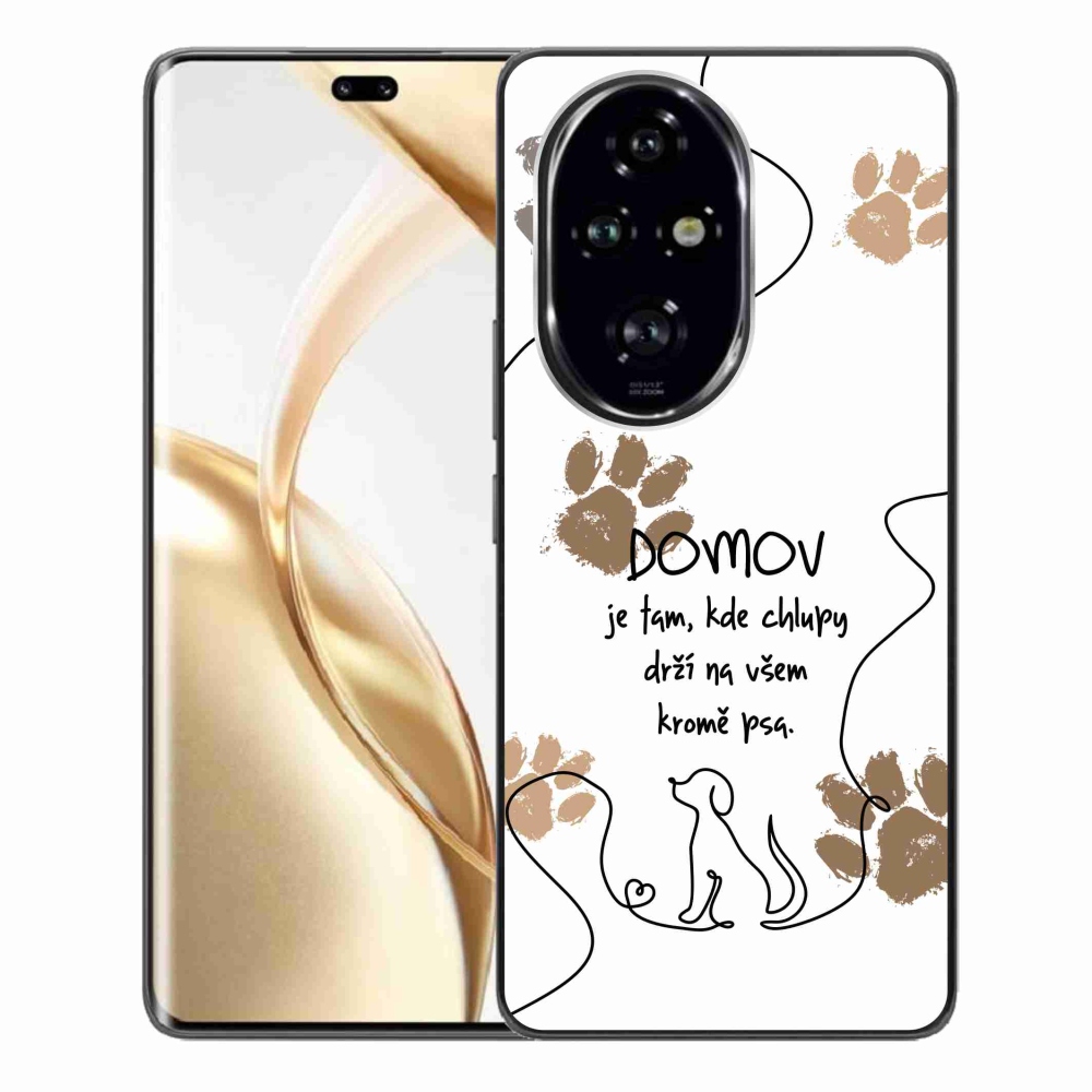 Gélový kryt mmCase na Honor 200 Pro 5G - psí motív biele pozadie
