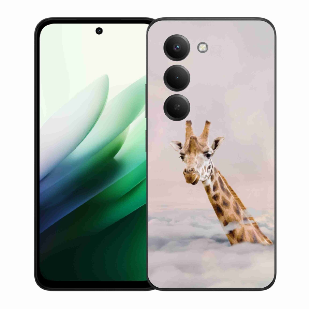 Gélový kryt mmCase na Xiaomi Redmi 15 5G (169mm) - žirafa v oblakoch
