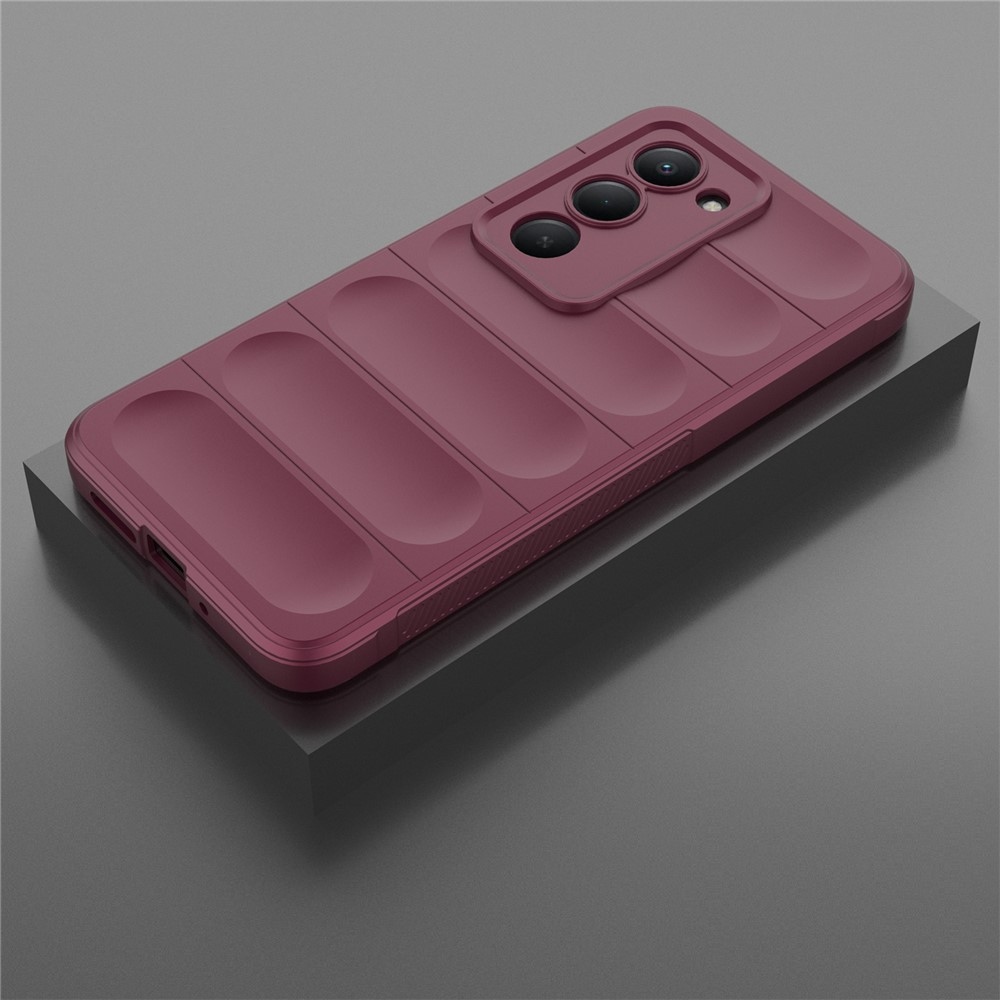 Rugg odolný gélový obal na Xiaomi Redmi 15 4G (171mm) - vínový