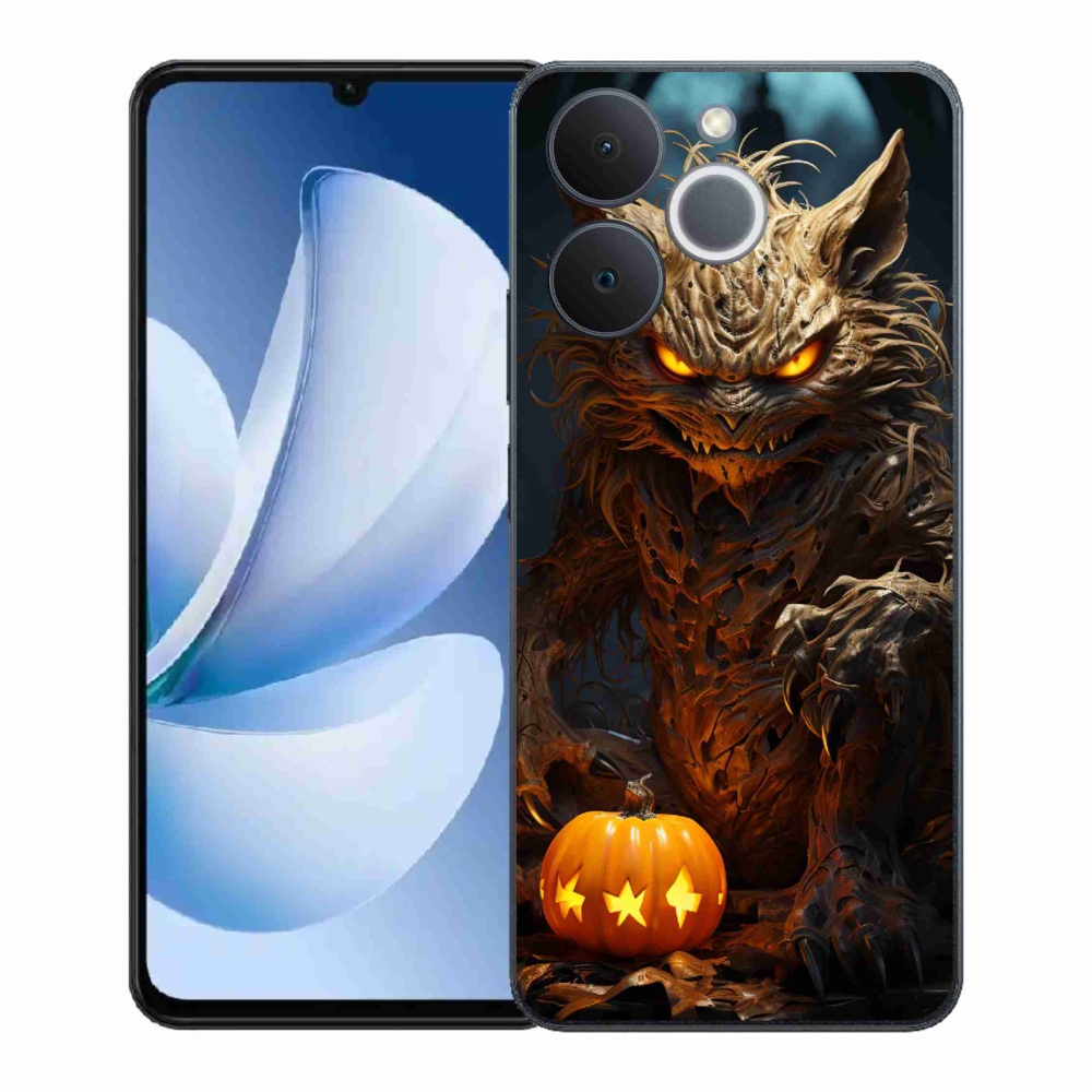 Gélový kryt mmCase na Realme Note 70T - halloweenska príšera