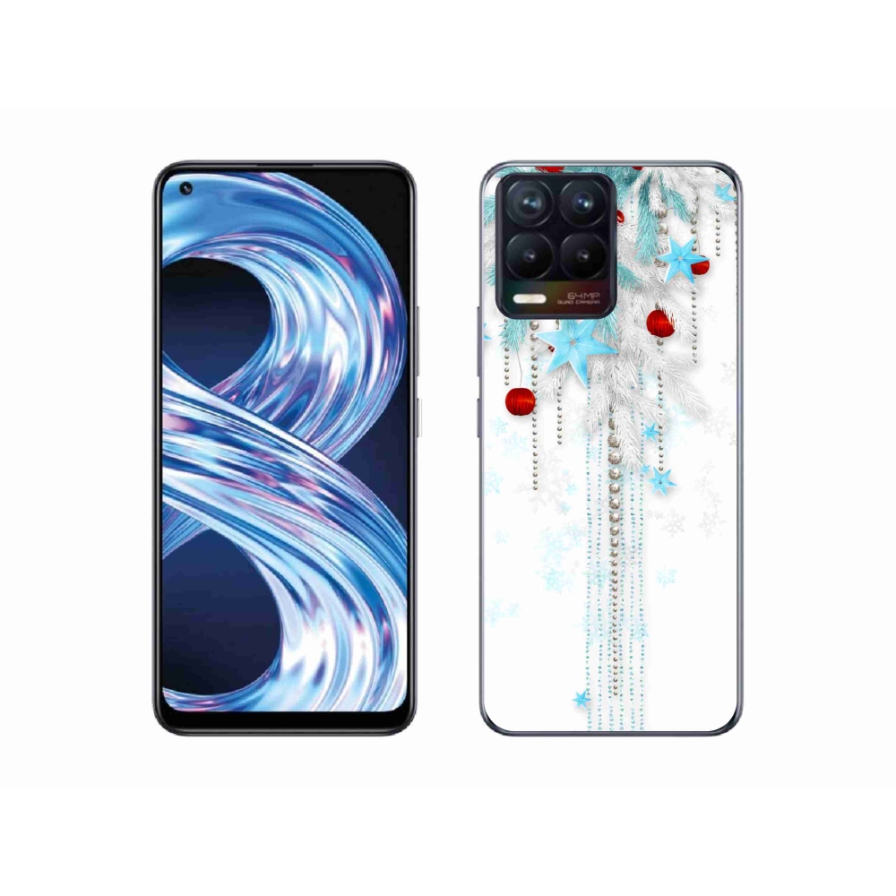 Gélový kryt mmCase na Realme 8 Pro - vianočné ozdoby