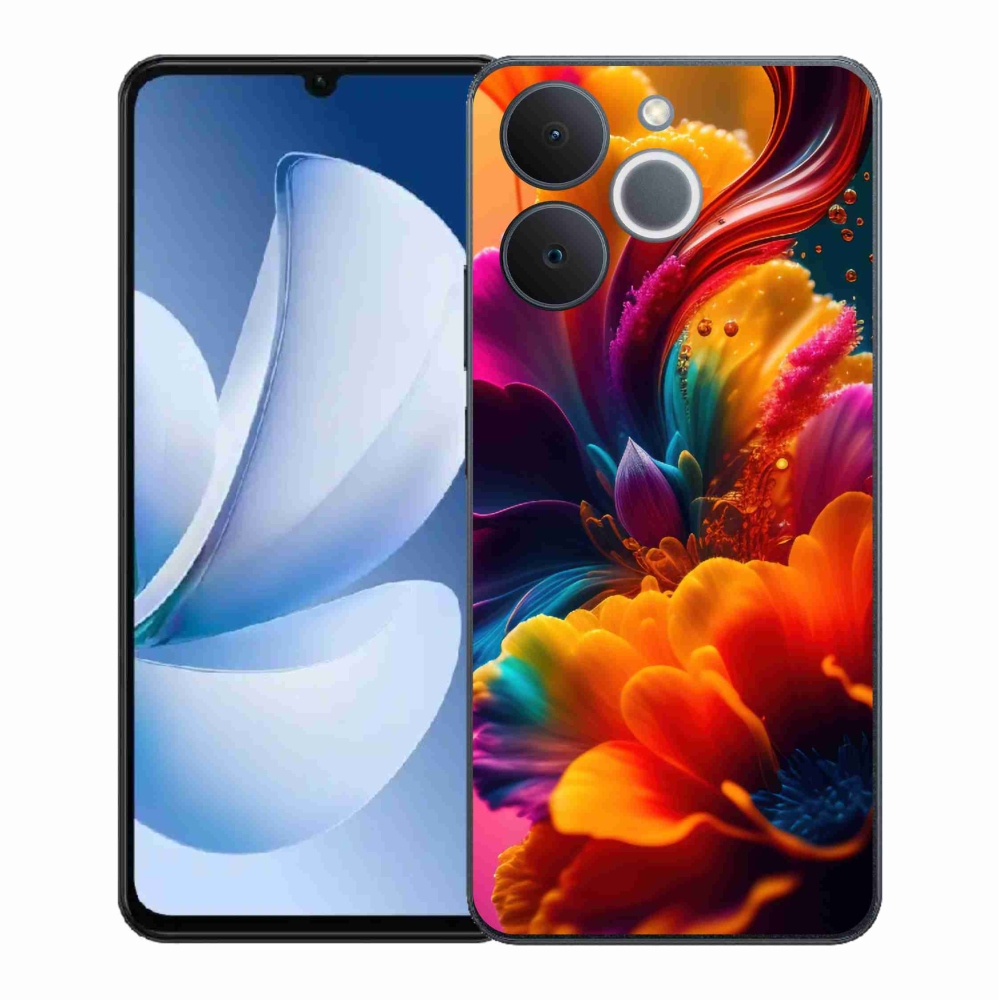Gélový kryt mmCase na Realme Note 70T - abstraktný motív 2