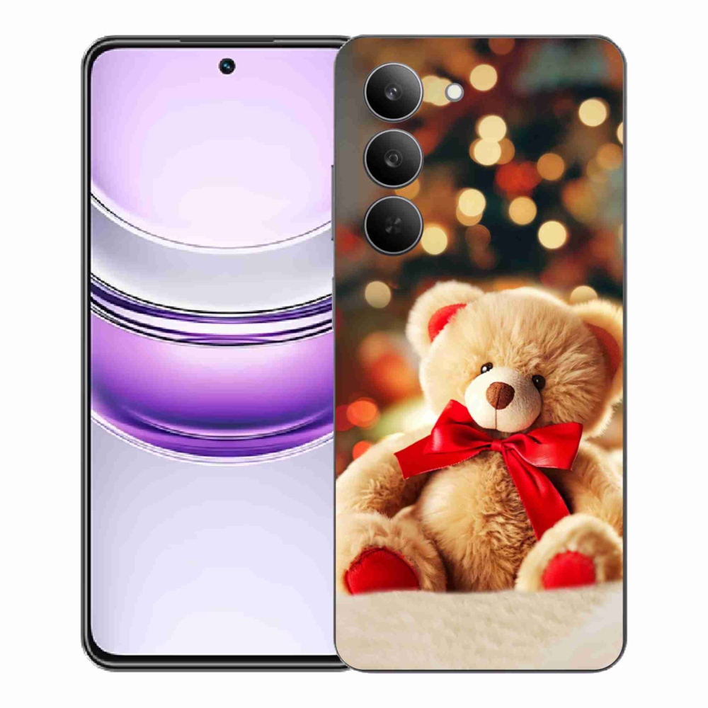 Gélový kryt mmCase na Realme 14x 5G - plyšový medvedík