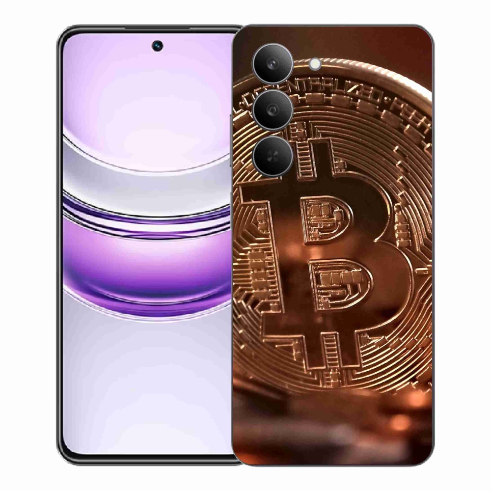 Gélový kryt mmCase na Realme 14x 5G - bitcoin