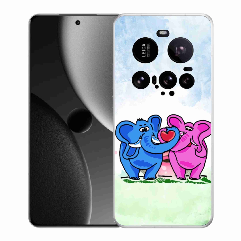 Gélový kryt mmCase na Xiaomi 15 Ultra - zamilovaní slony