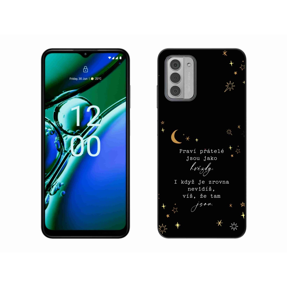 Gélový kryt mmCase na Nokia G42 - citát 6 čierne pozadie