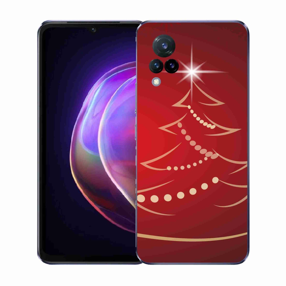 Gélový kryt mmCase na Vivo V21 4G/5G - kreslený vianočný stromček