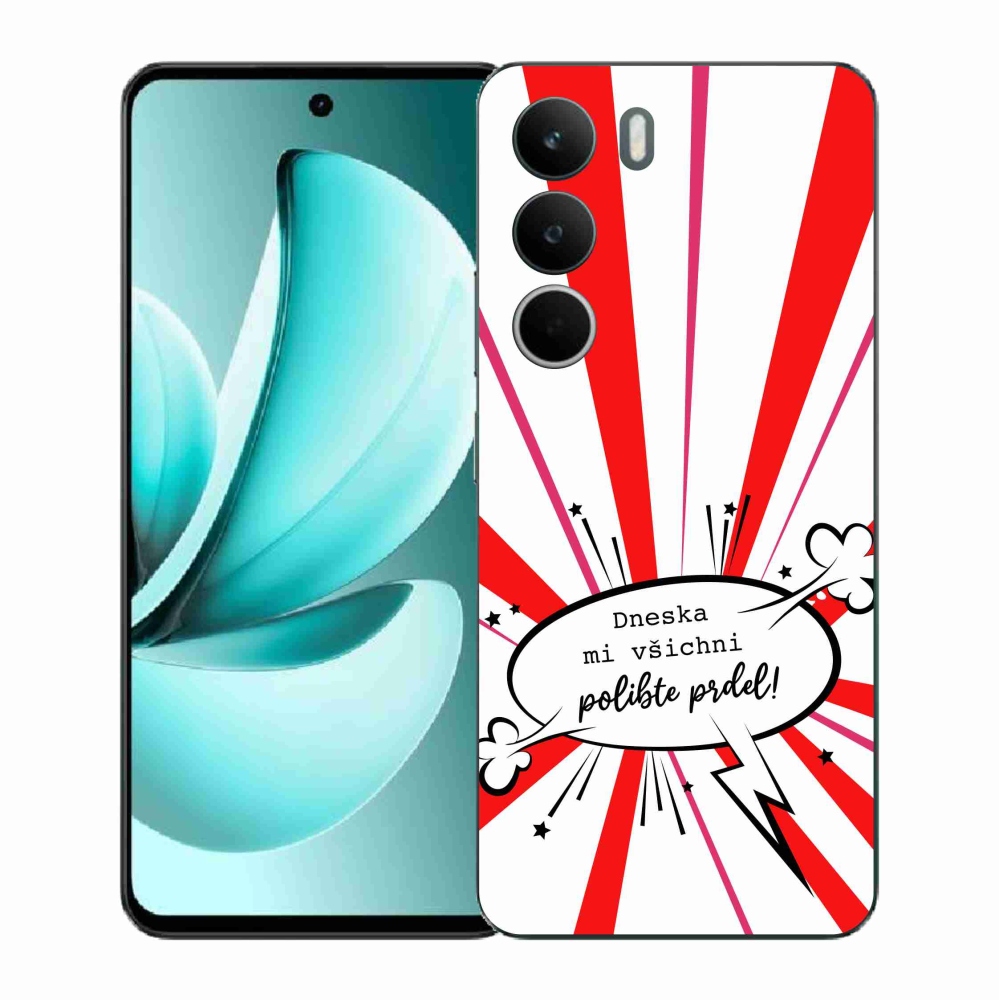 Gélový kryt mmCase na Realme C71 - vtipný text 15 biele pozadie