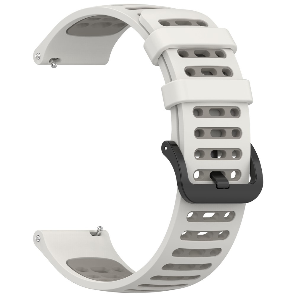 Rang silikónový remienok 22mm na Xiaomi Watch S4 47mm - biely/sivý