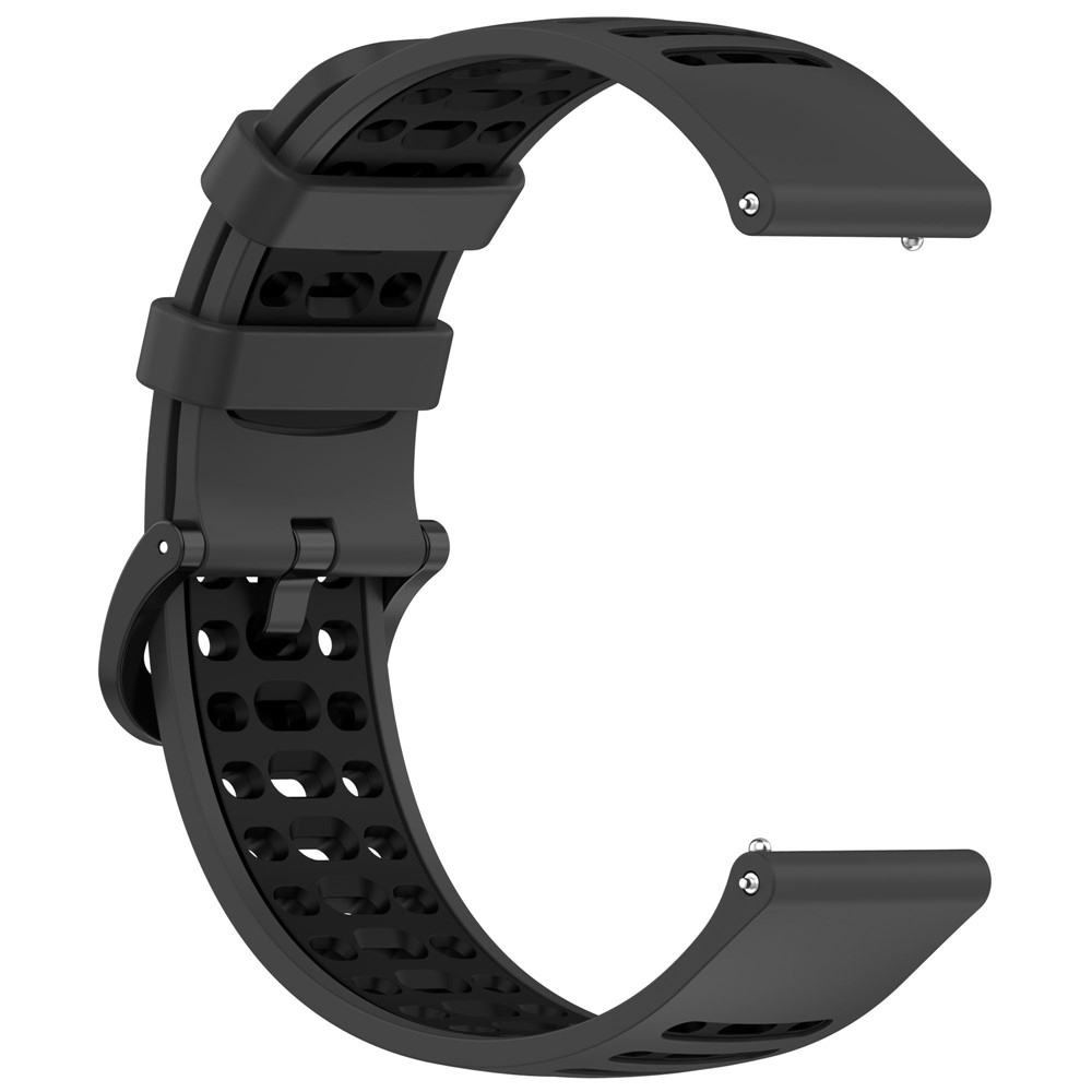 Rang silikónový remienok 22mm na Xiaomi Watch S4 47mm - šedý/čierny