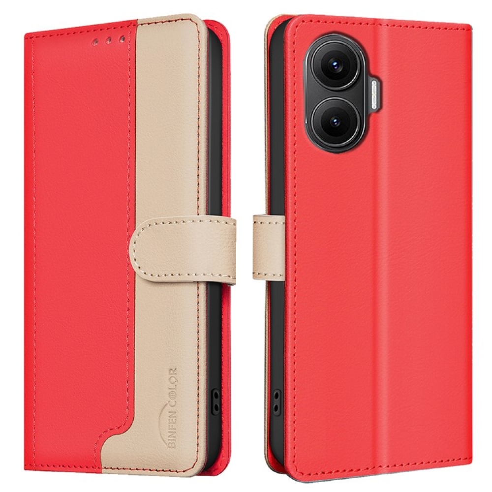 BNF DUO knižkové púzdro na Xiaomi Poco F7 5G - červené