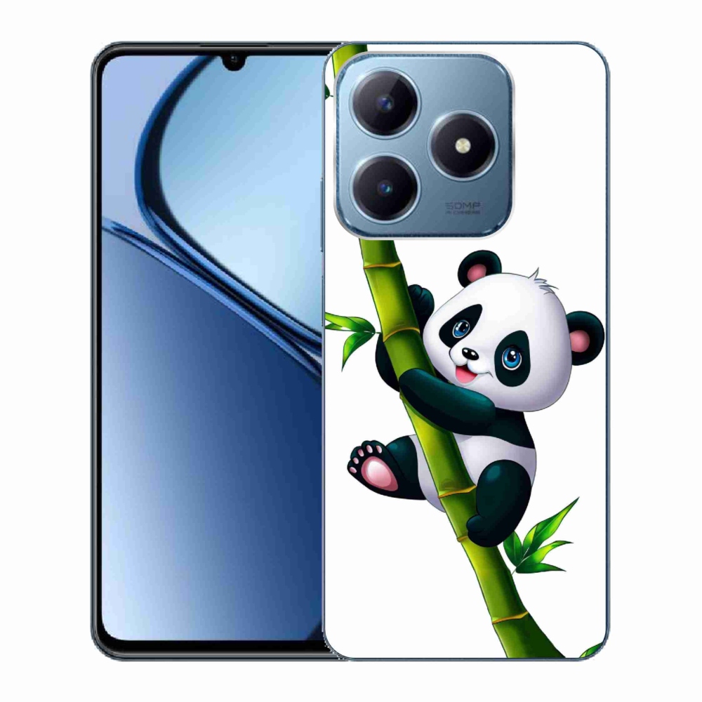 Gélový kryt mmCase na Realme C63 - panda na bambuse