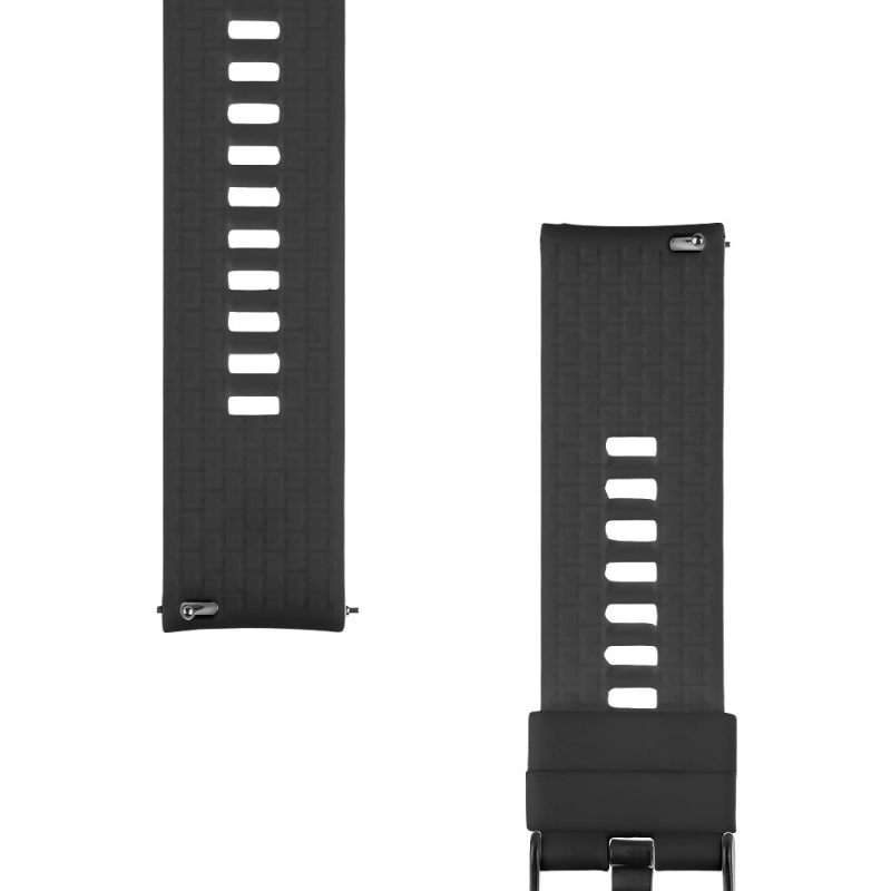 Taktický rýchloupínací silikónový remienok 22 mm čierny