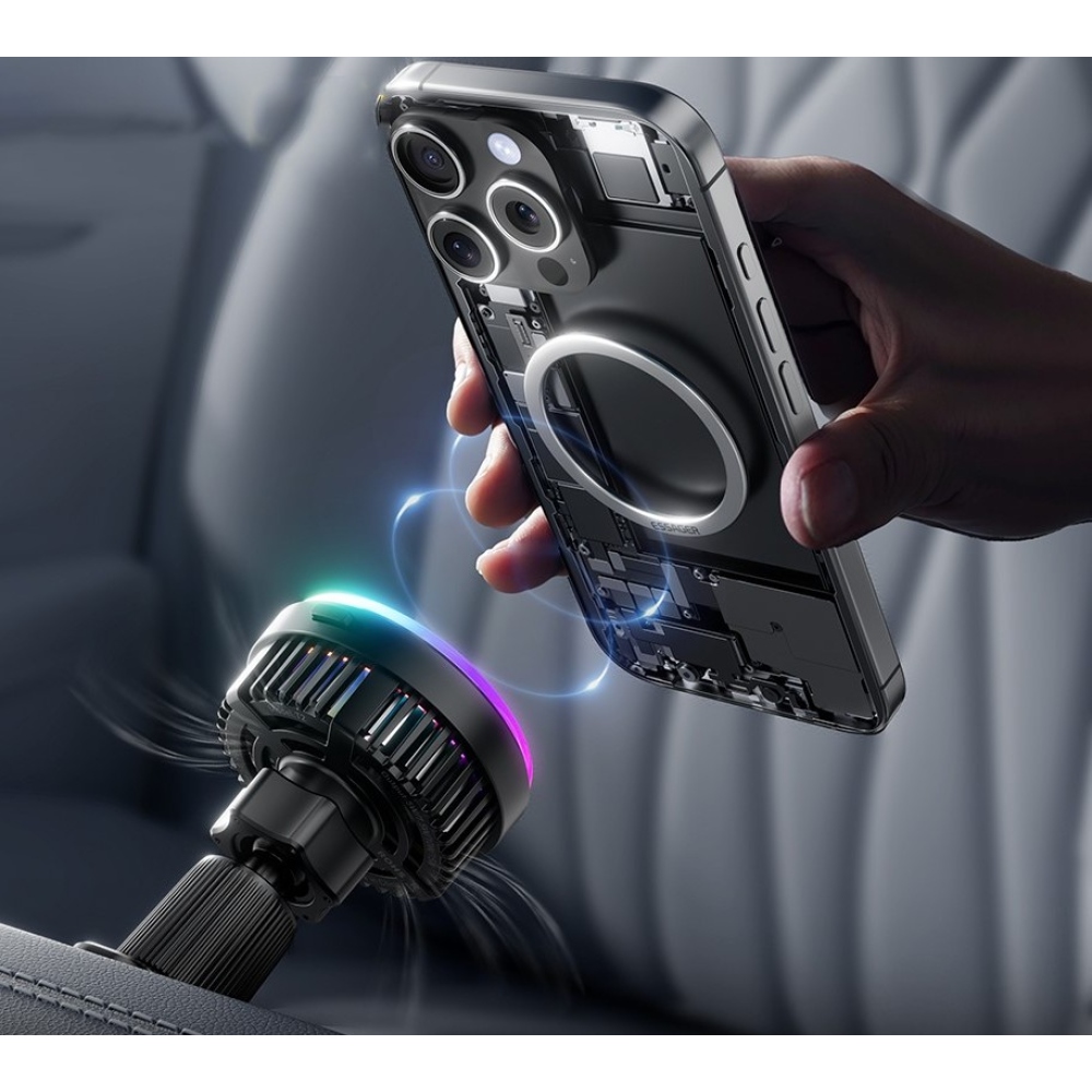 Essager magnetická bezdrôtová nabíjačka do auta 15W s chladením