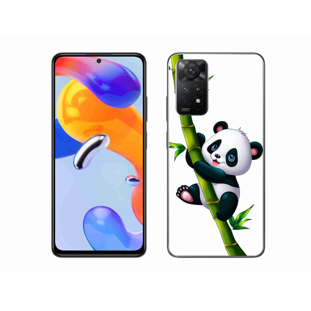 Gélový kryt mmCase na Xiaomi Redmi Note 11 Pro 4G/5G - panda na bambuse